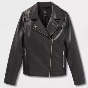 Target Girls Art Class Faux leather Moto Jacket- 6/6x